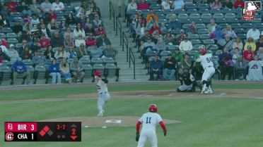 Ruben Ibarra grounds out, third baseman Jeral Perez to catcher Calvin Harris to first baseman Alec Makarewicz. Austin Hendrick scores.