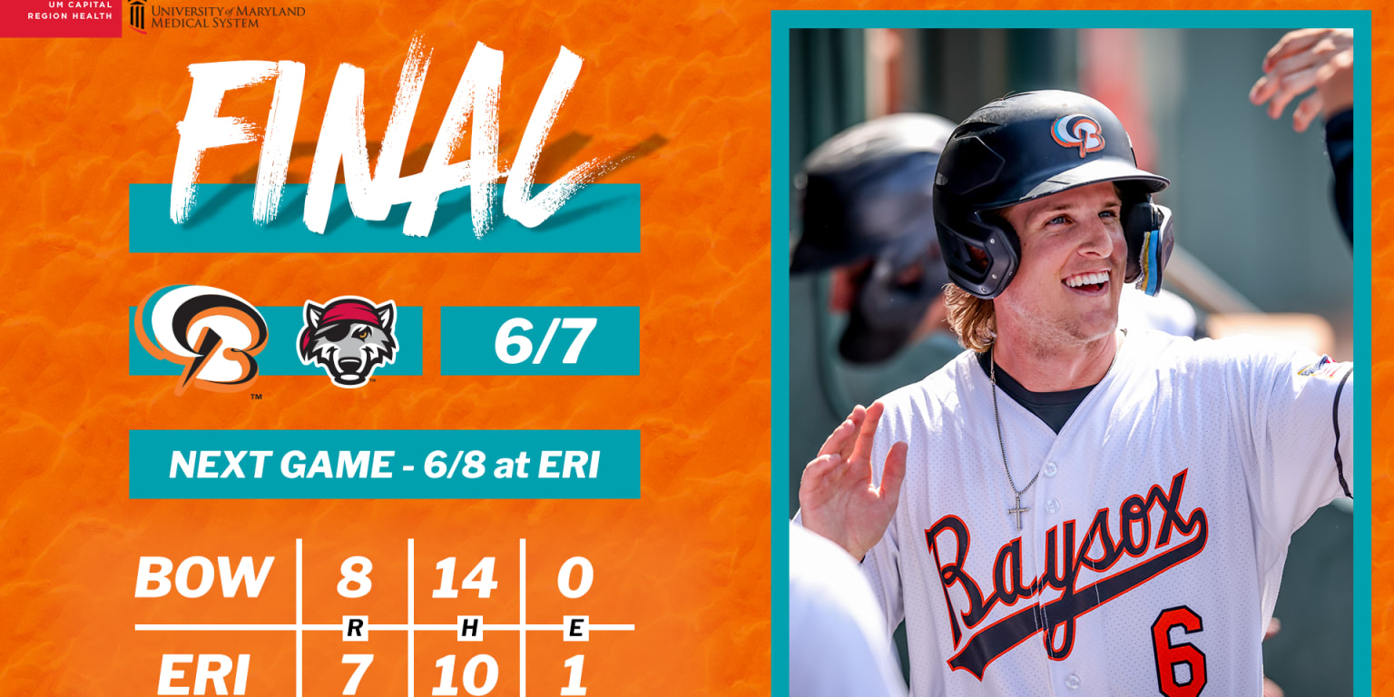 Bowie Survives Late Erie Surge to Secure OneRun Win Baysox