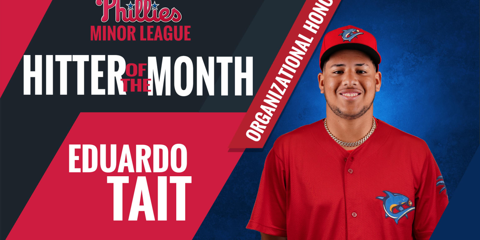 Eduardo Tait Named Phillies Minor League Player of the Month
