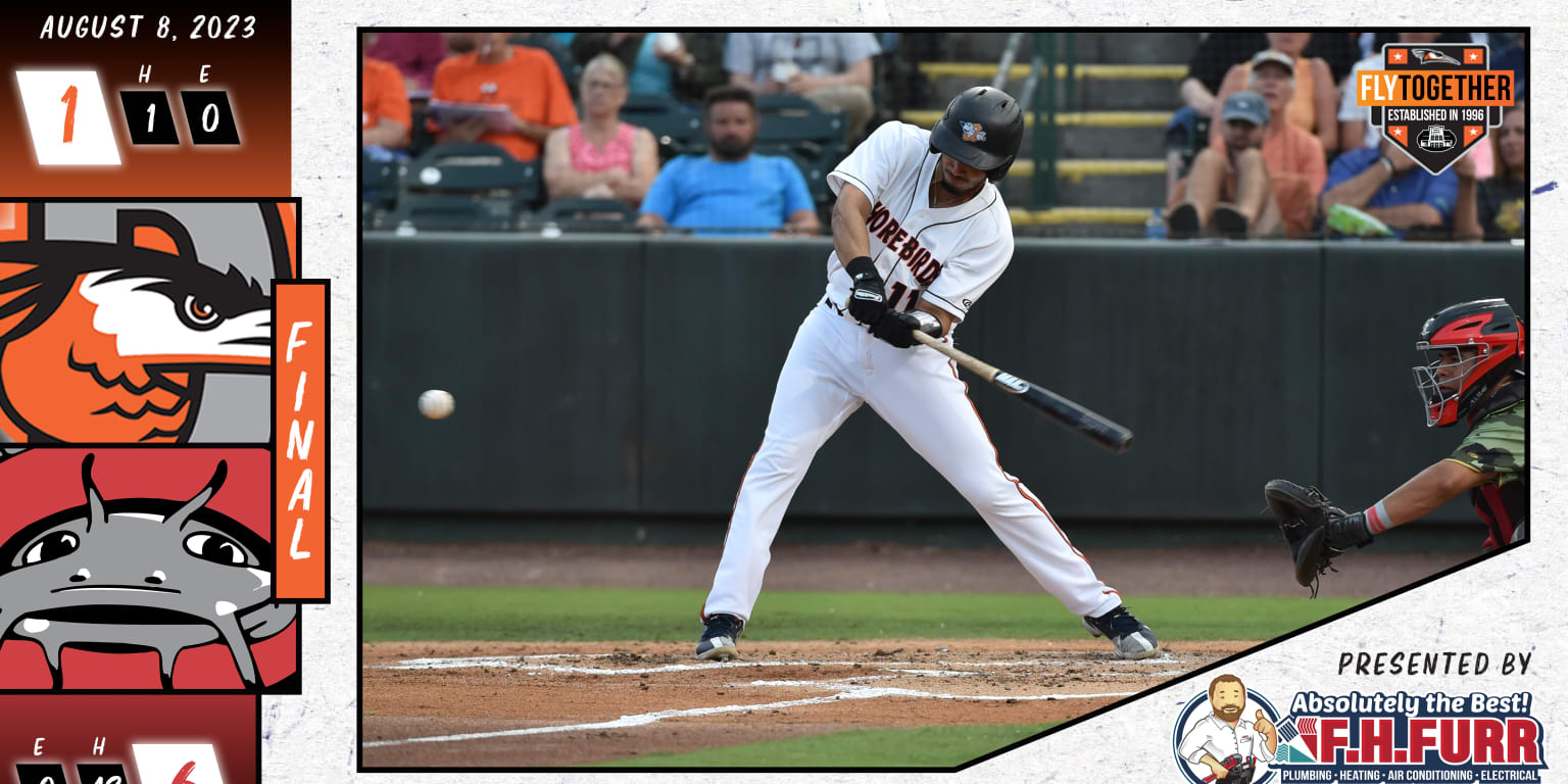 Shorebirds Offense Stymied by MudCats in Series Opener Shorebirds