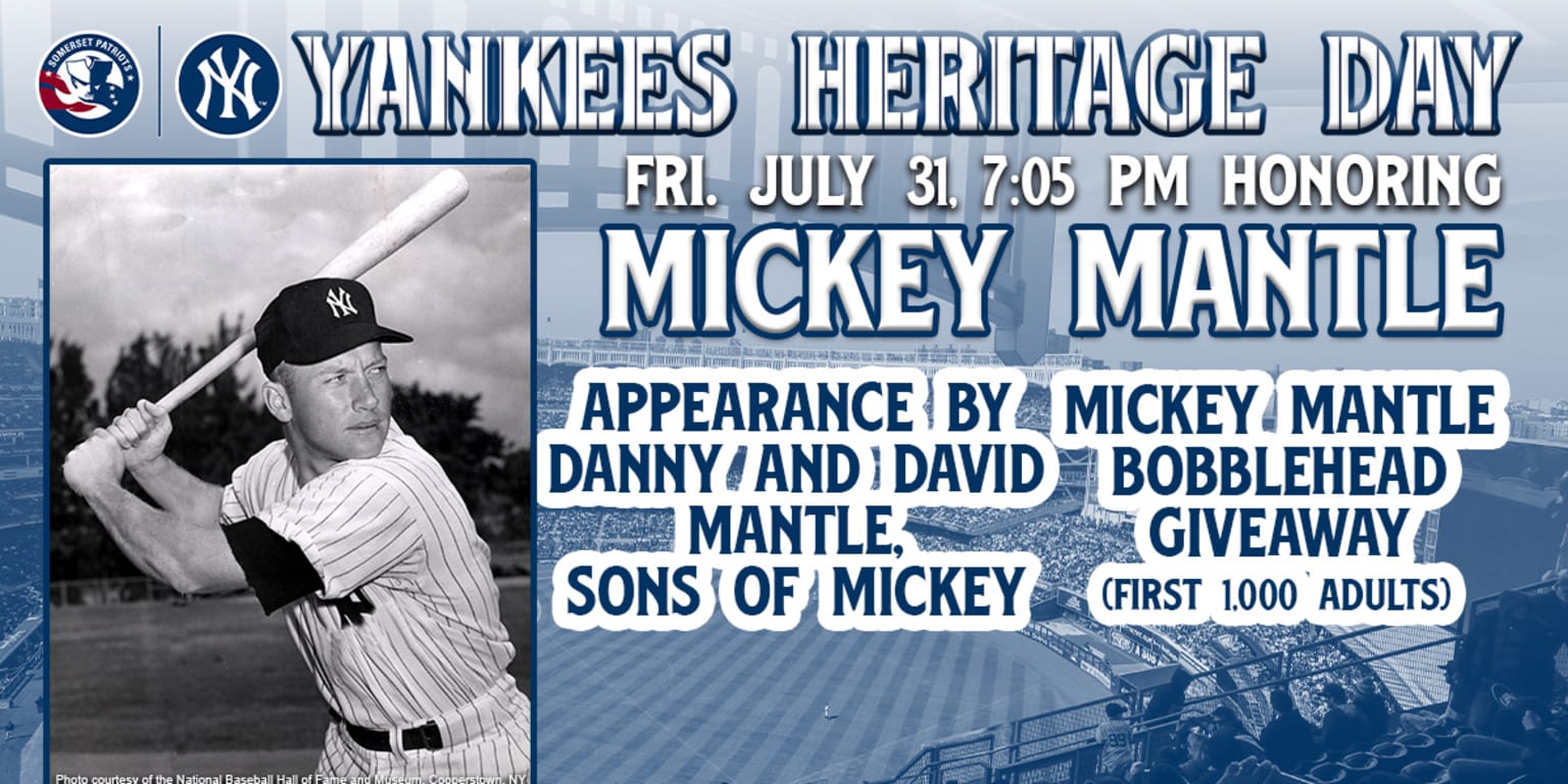 Yankees Heritage Night Honoring Mickey Mantle With Bobbleheads And