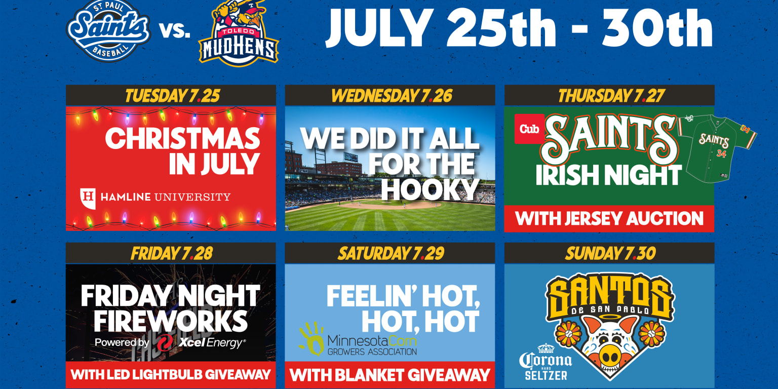 A St. Paul Saints Homestand With Sizzling Hot Promotions From July 25
