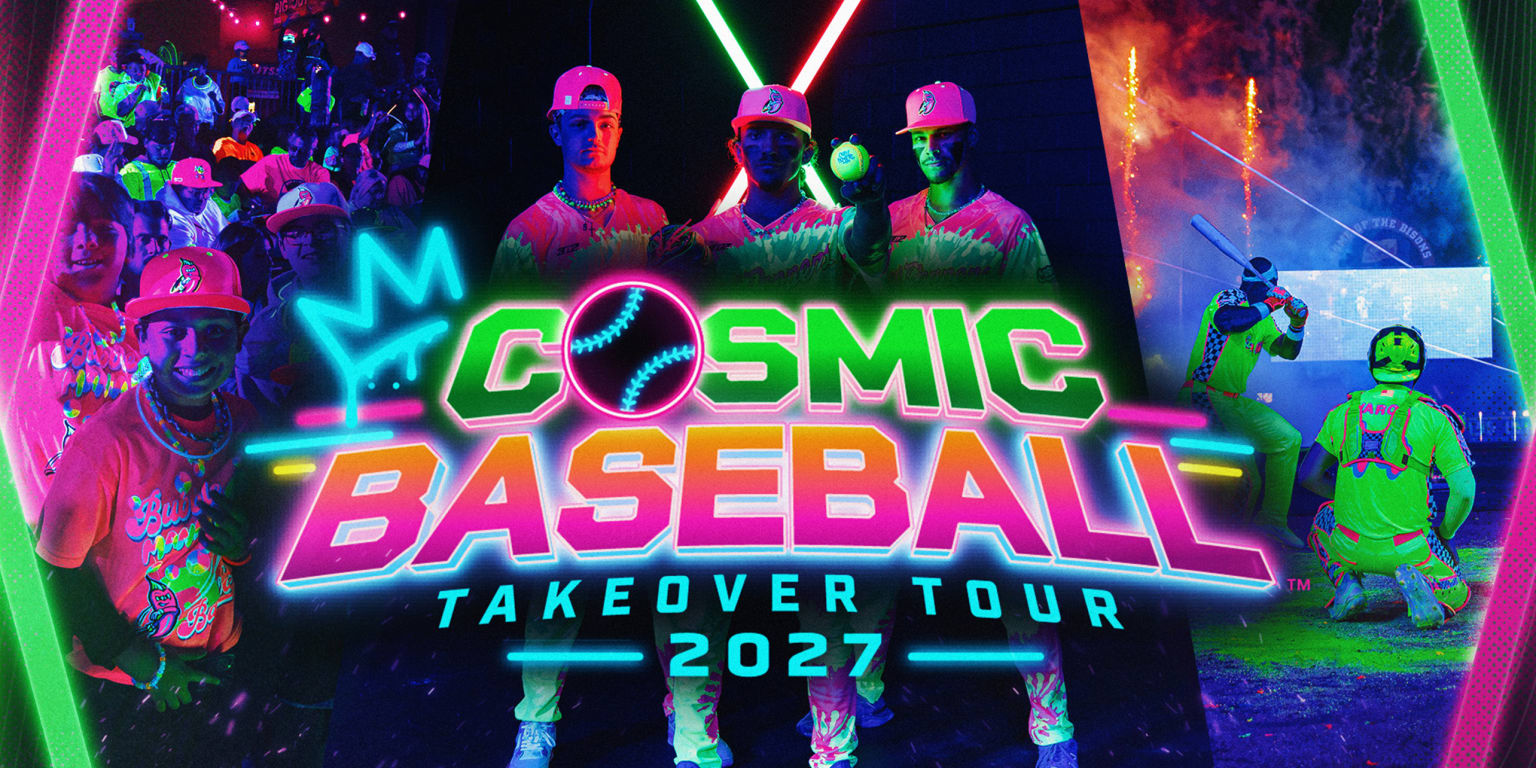 Scheduling Auction Icon COSMIC BASEBALL ANNOUNCES 2027 COSMIC TAKEOVER TOUR SCHEDULE | MiLB.com