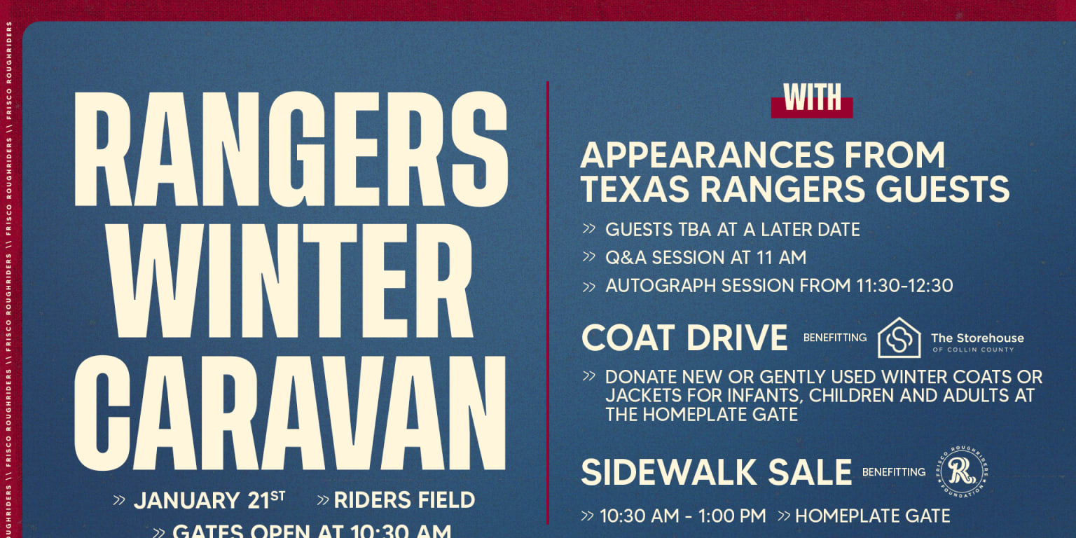 Rangers Winter Caravan returns to Riders Field on January 21st