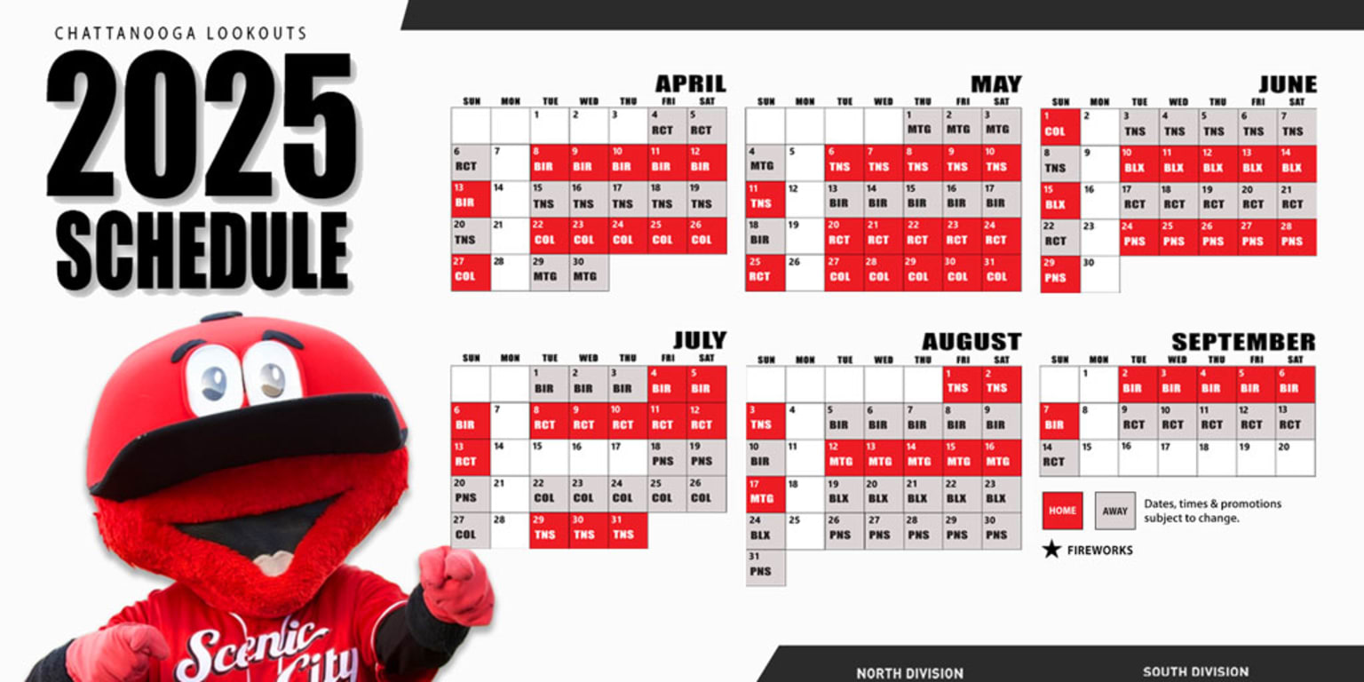 Lookouts Announce 2025 Schedule | MiLB.com