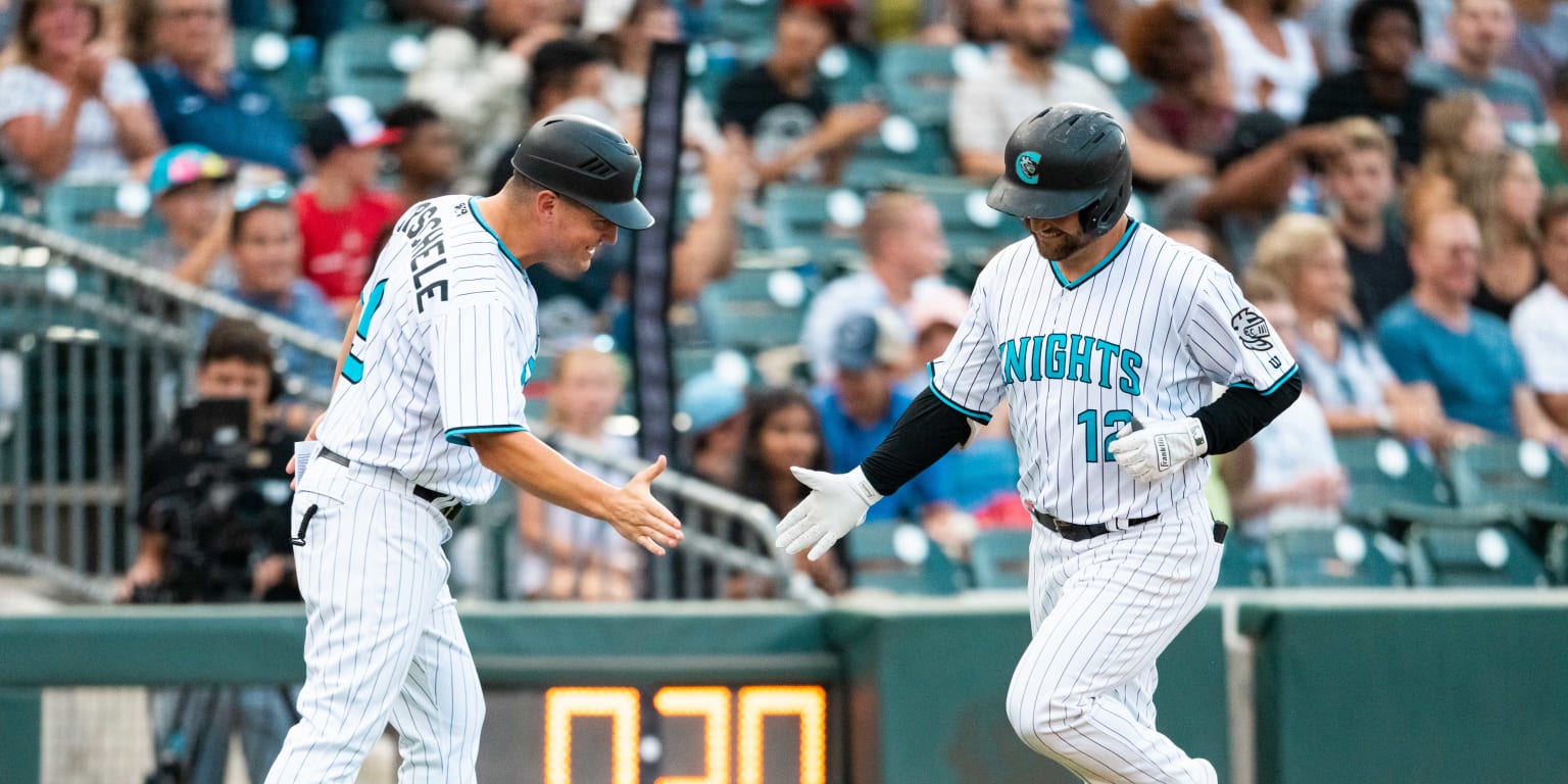 A memorable night for Nate Mondou, whose first Triple-A homer was