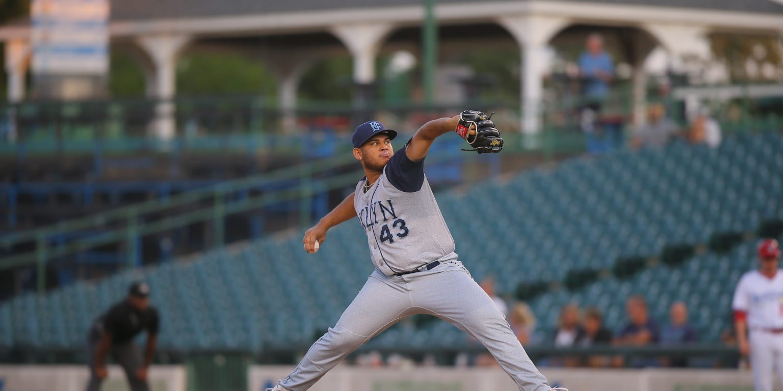 Vineland's Joe Joe Rodriguez pitching for Brooklyn Cyclones