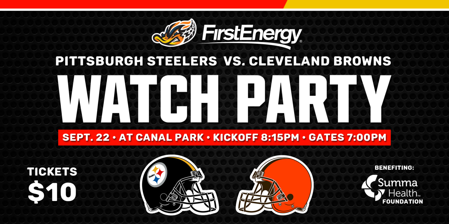 RubberDucks to host Browns vs Steelers watch party
