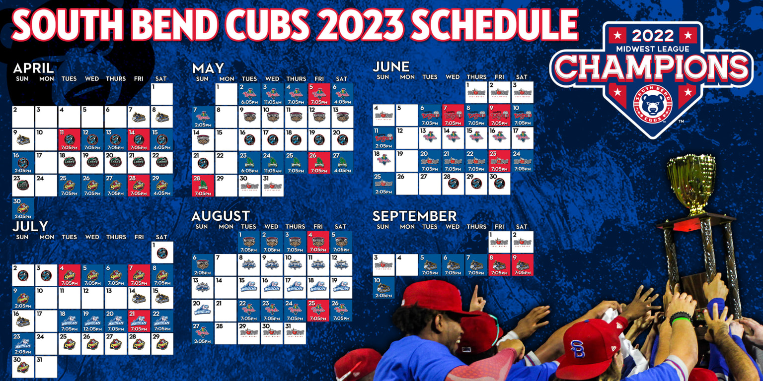 South Bend Cubs release 2024 season schedule