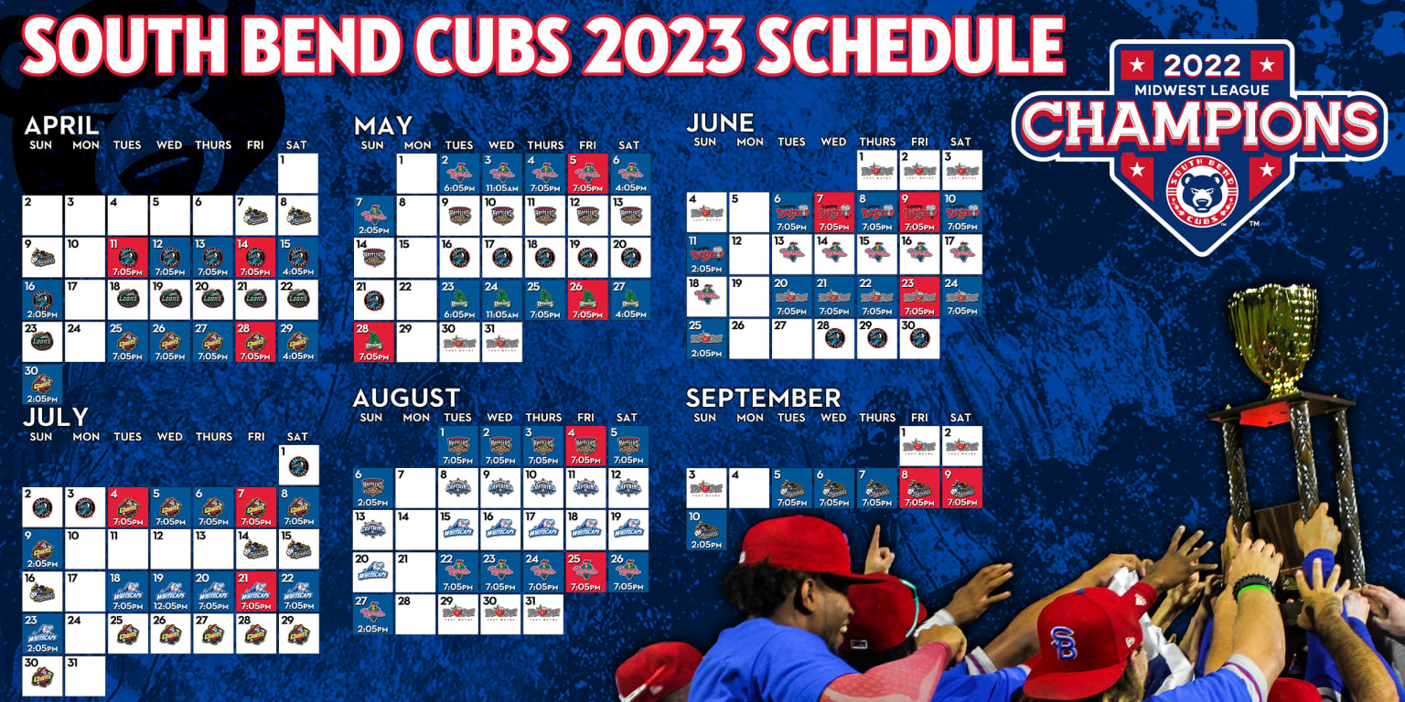  South Bend Cubs Schedule 2024 Jen Kessia