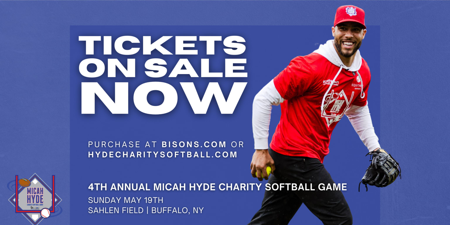 Tickets on sale for 2024 Micah Hyde Charity Softball Game