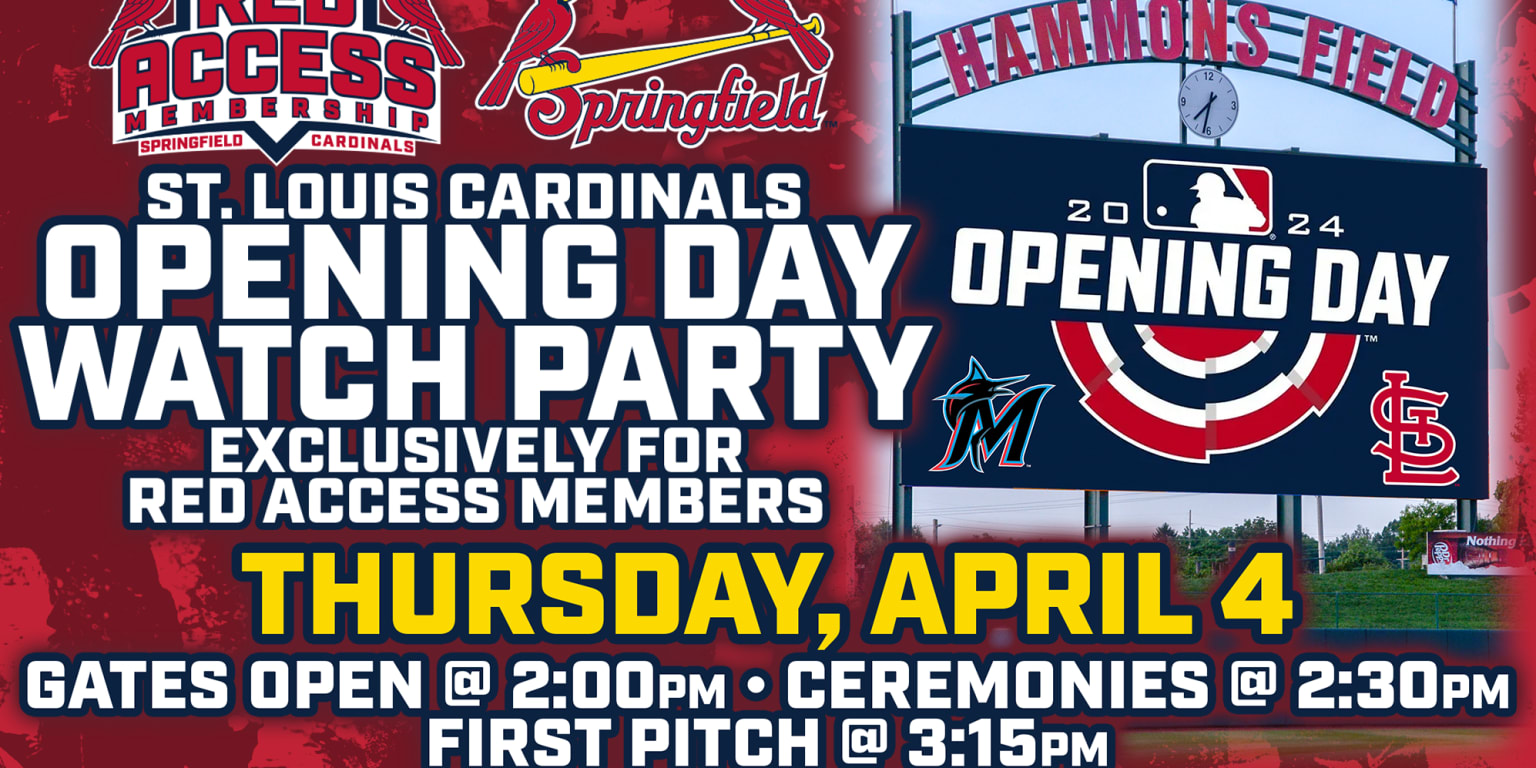 MEMBERS ONLY St. Louis Cardinals Home Opener Watch Party at Hammons