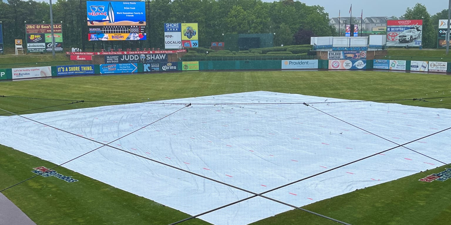 Saturday's BlueClaws Game Rained Out; DoubleHeader on Sunday