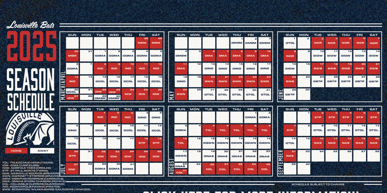 Bats 2025 Schedule Release