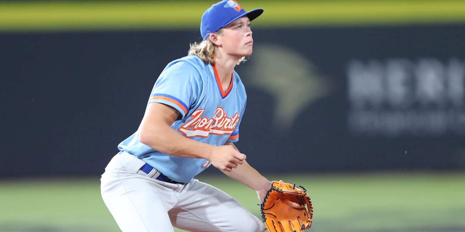 Aberdeen IronBirds' Jackson Holliday plays first game at third base