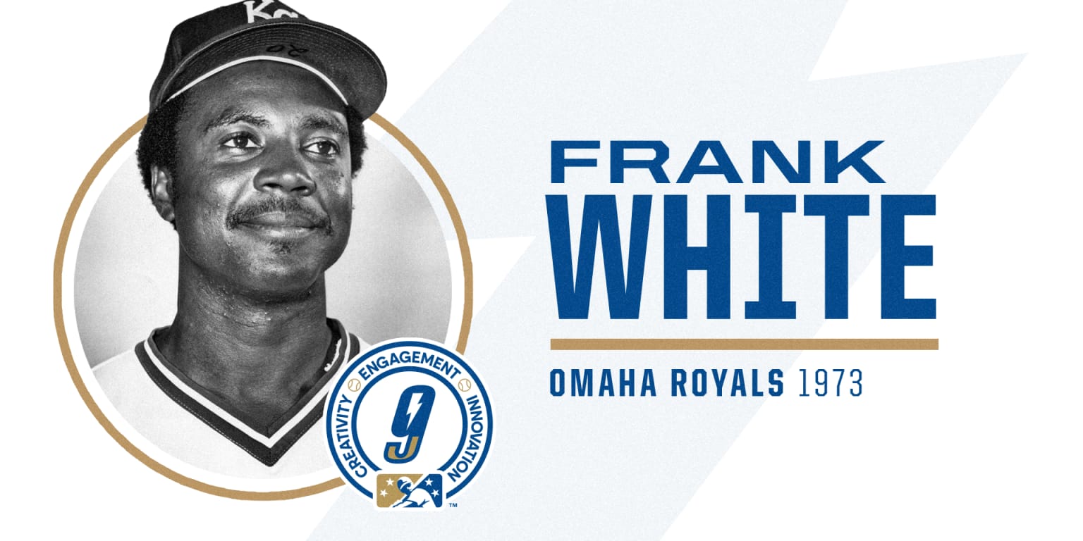 Frank White SIGNED Kansas City Royals HOF promotional photo