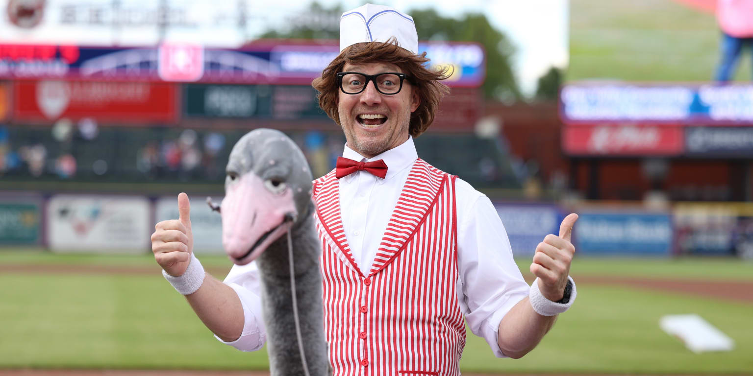 Crazy Hot Dog Vendor for Reading Fightin Phils is Minor League