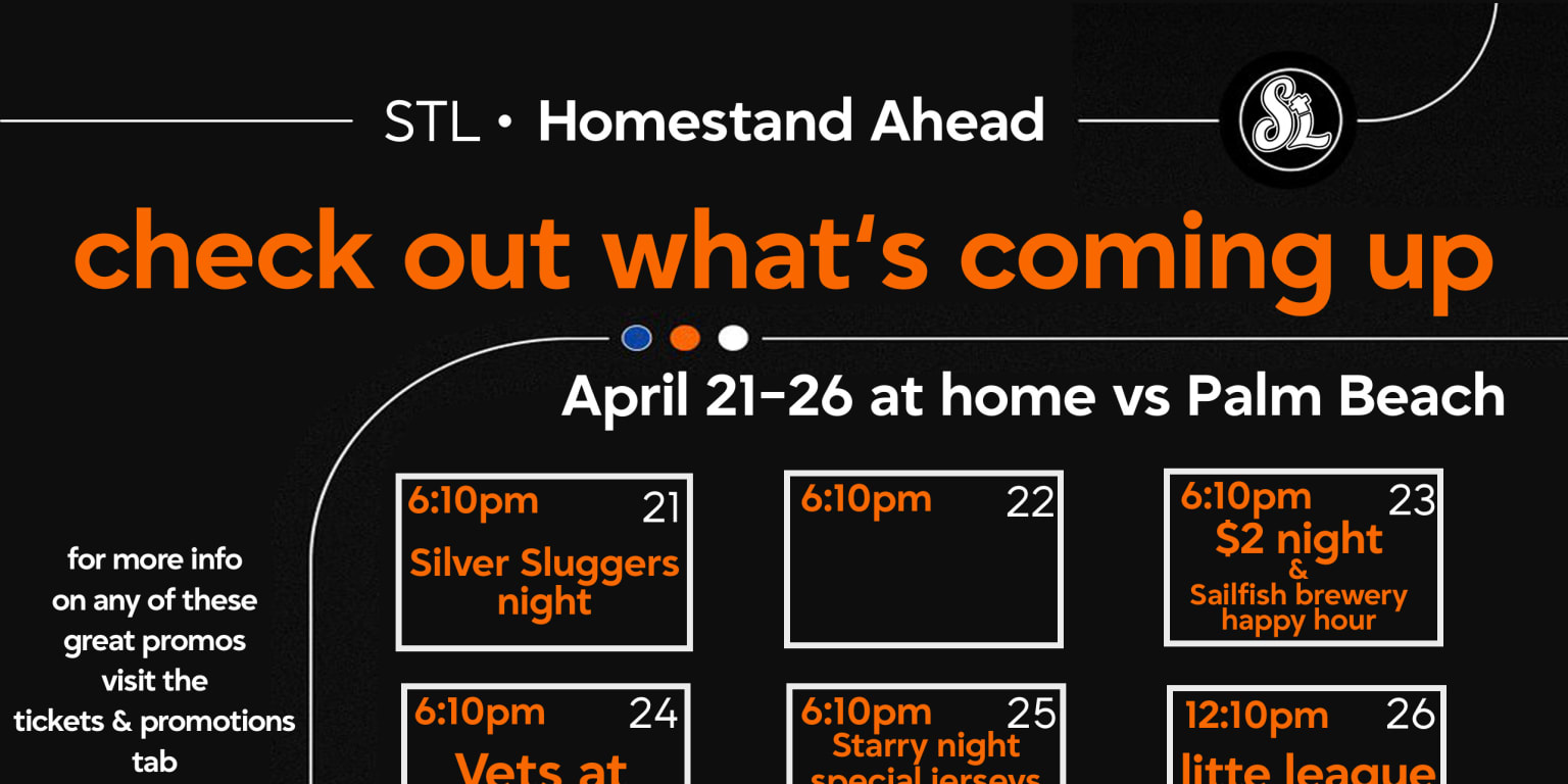 Noticias del stand de inicio: 21 al 26 de abril contra Palm Beach