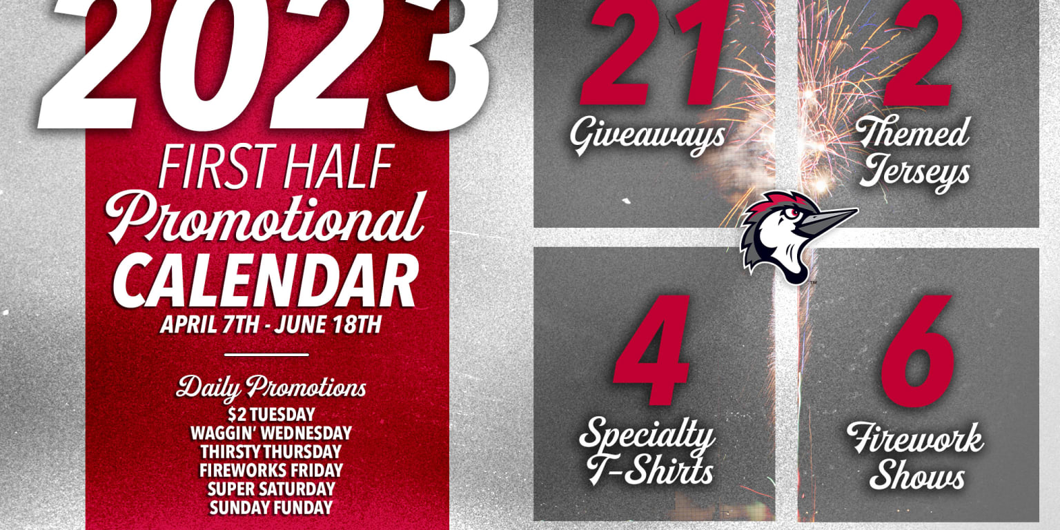 Woodpeckers Announce 2023 First Half Promotional Calendar