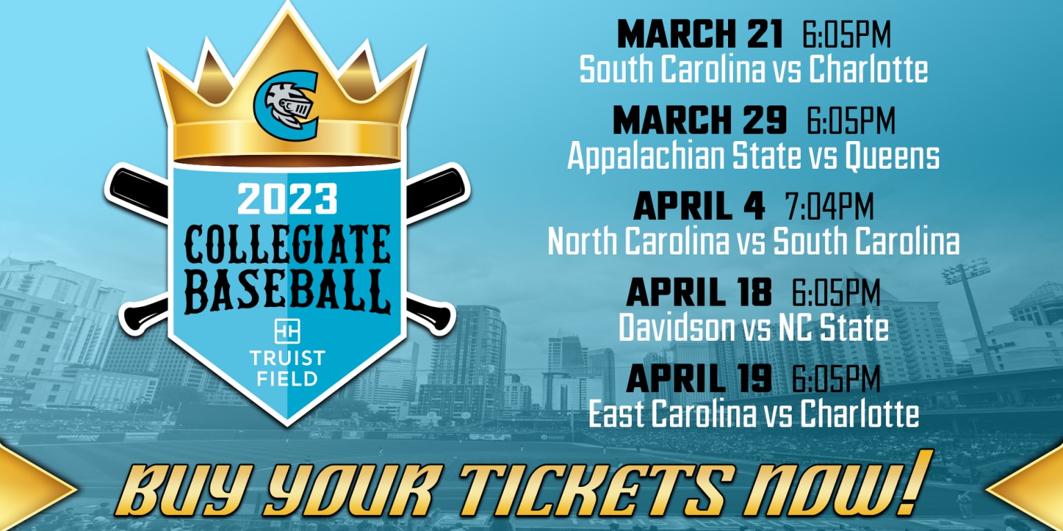 Charlotte Knights - Our 2023 schedule is here! Fireworks, game times, and  more. Visit charlotteknights.com for more details.