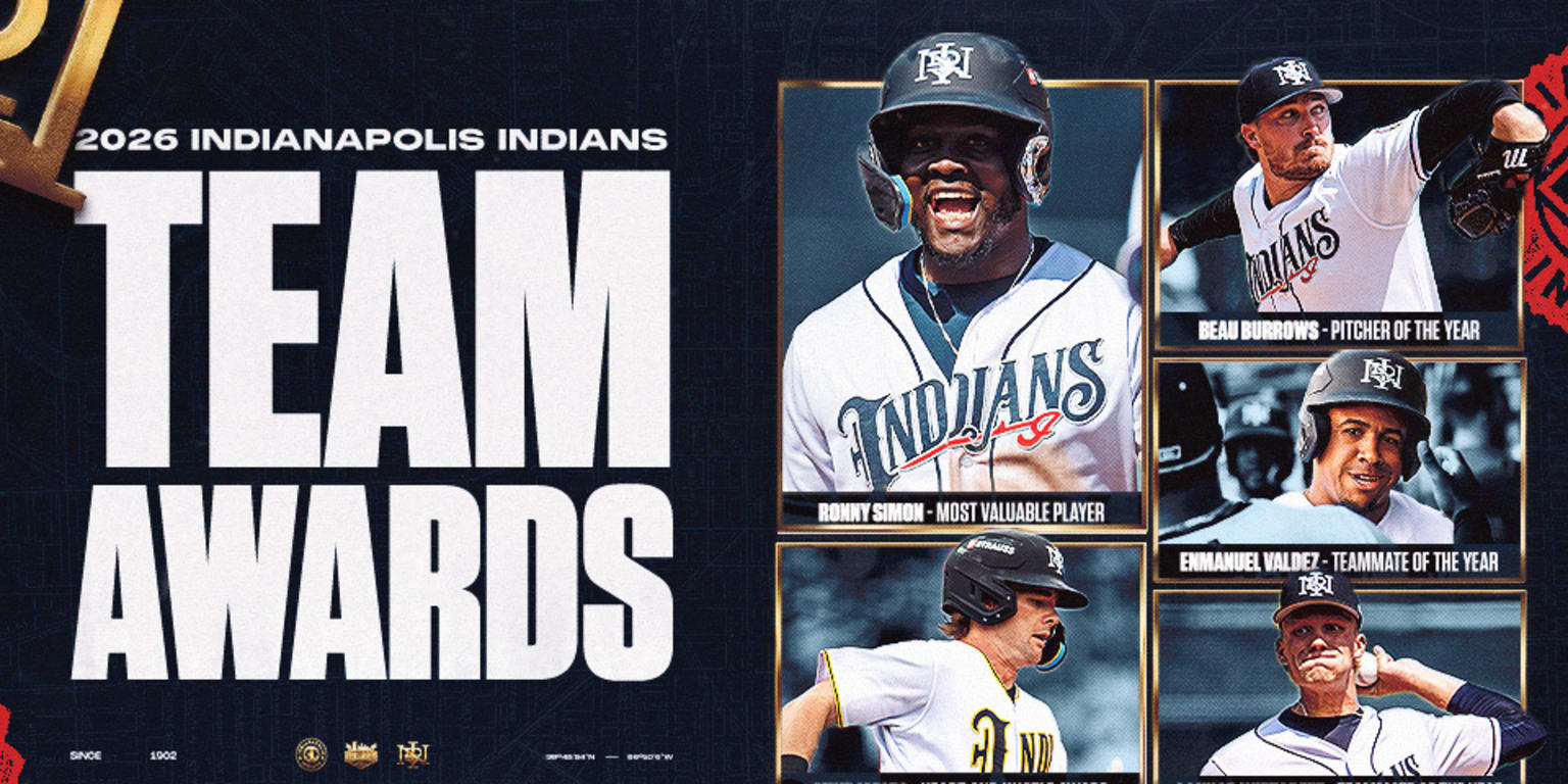 Indianapolis Indians Announce 2026 Team Award Recipients