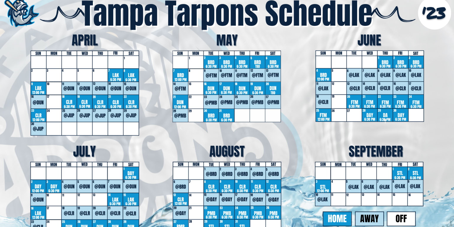 Tampa Tarpons announce 2023 Schedule | Tarpons