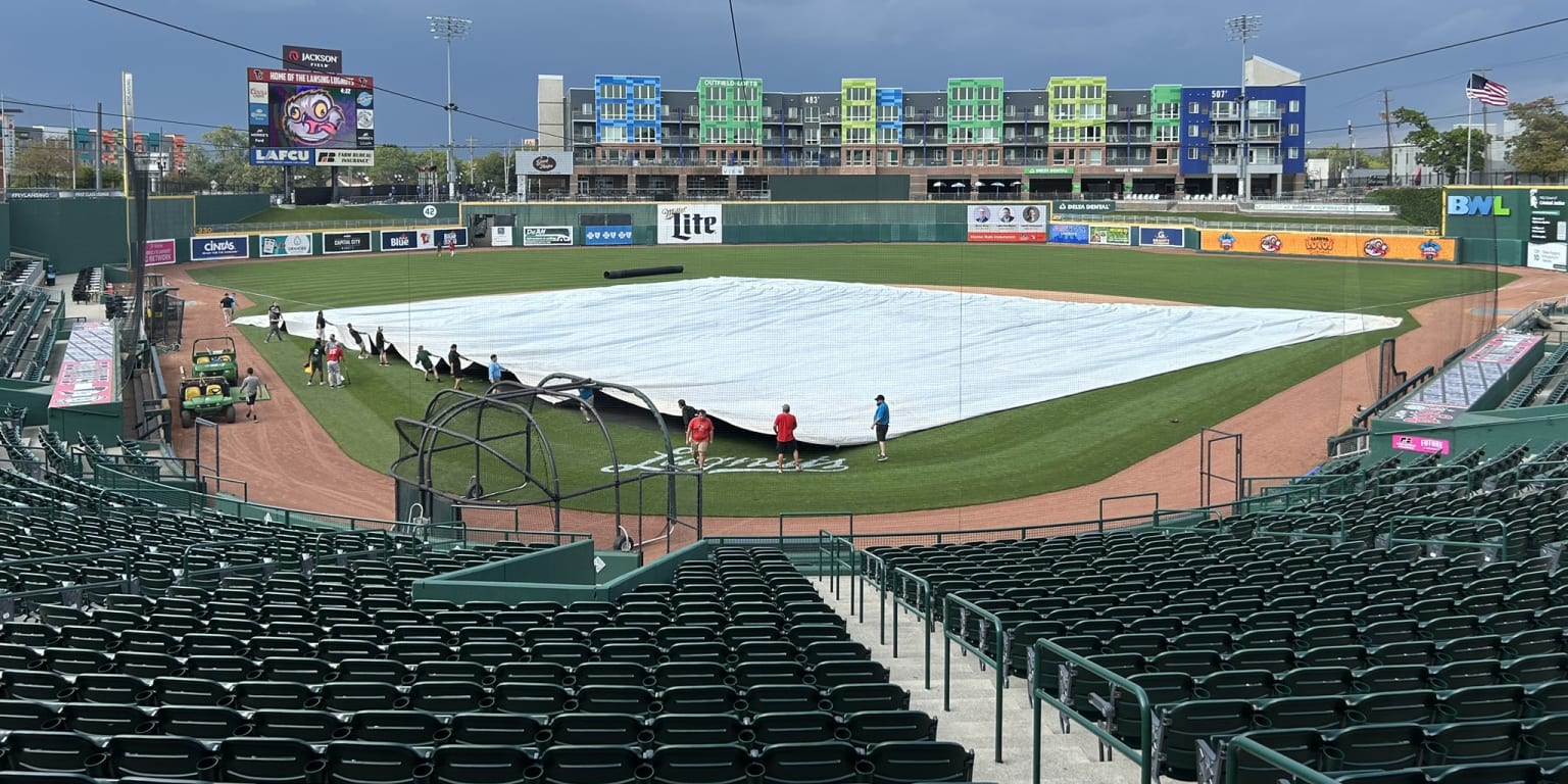Newsletter excerpt Lansing Lugnuts Jackson Field story of a rainout