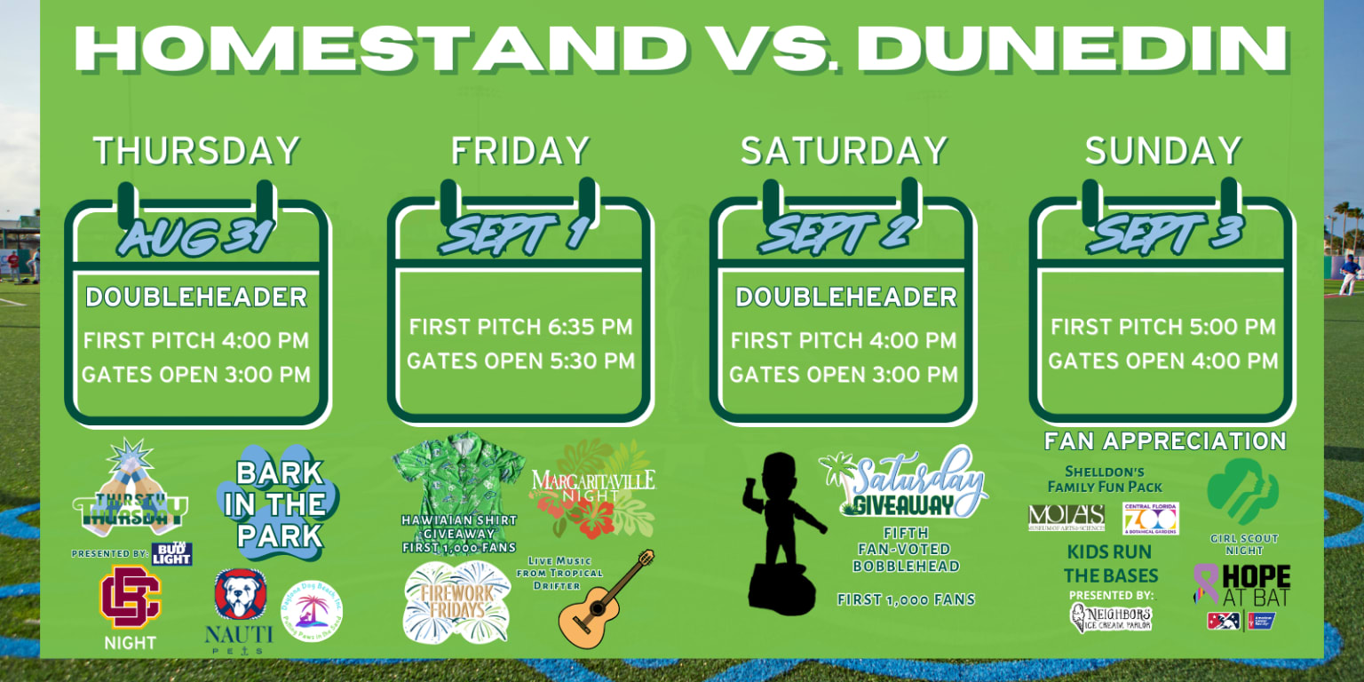 Eight-game homestand includes bobbleheads, plants for sale and