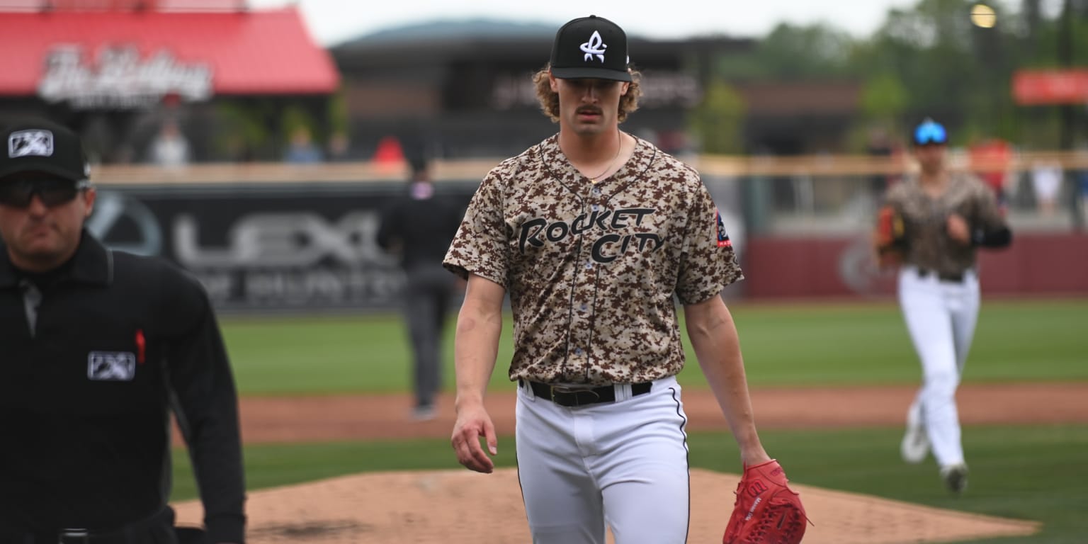 Biloxi Shuckers outfielder Jackson Chourio (11) during an MiLB Southern  League baseball game against the Chattanooga