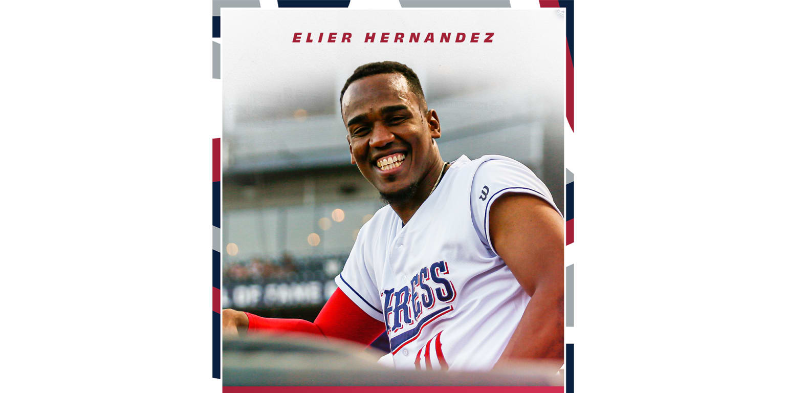 This is a 2023 photo of Elier Hernandez of the Texas Rangers baseball team.  This image reflects the Texas Rangers active roster as of Tuesday, Feb. 21,  2023, when this image was