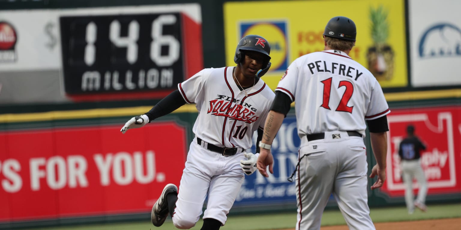 Flying Squirrels' Marco Luciano homers for first hit of the year