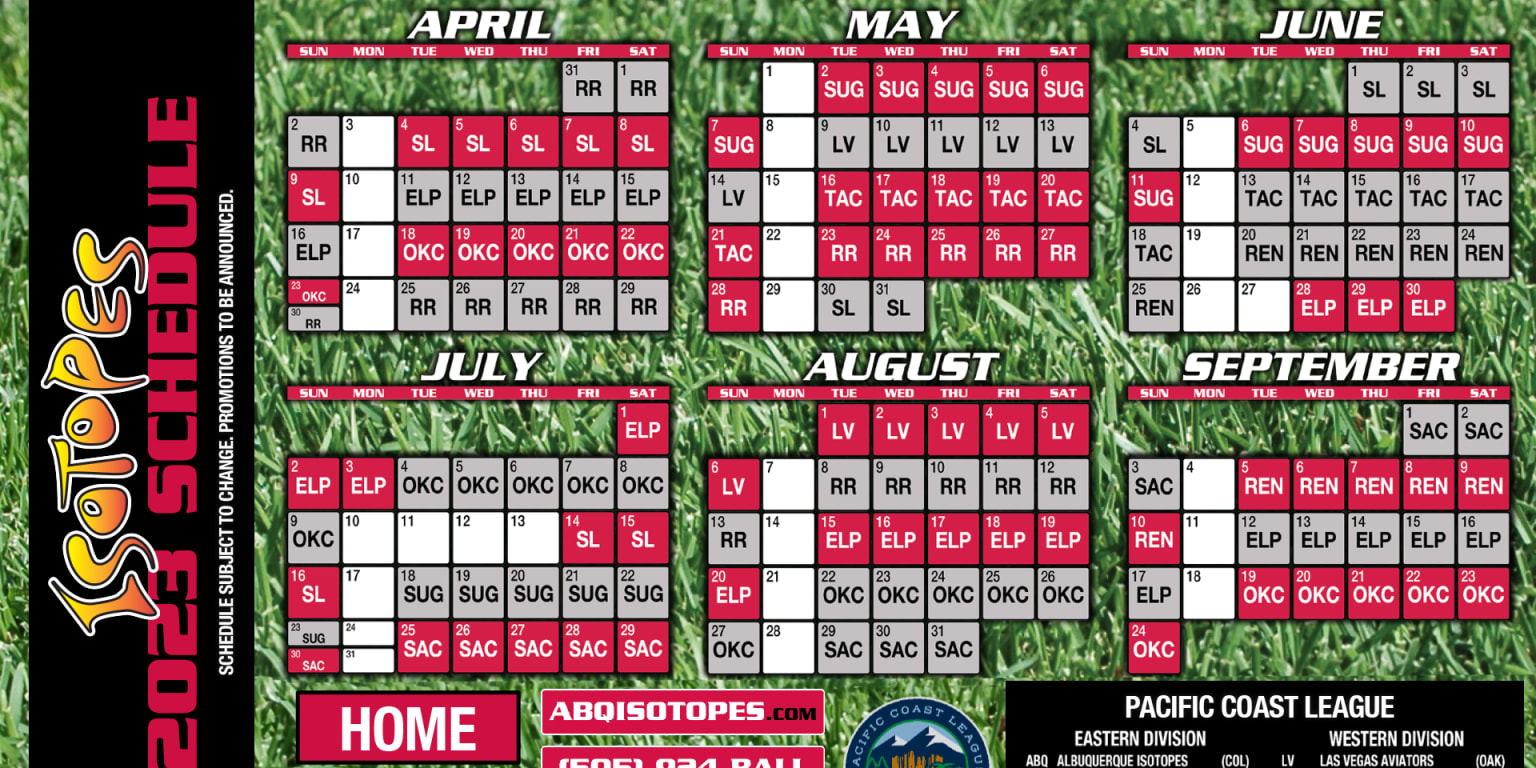 Isotopes Unveil 2023 Schedule | Isotopes
