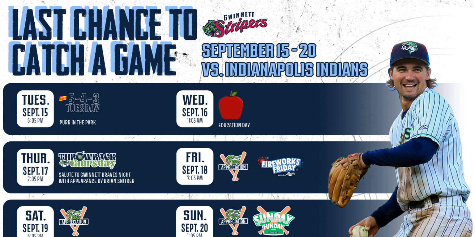 Homestand Highlights: Brian Snitker Appearance, Fan Appreciation Weekend Set for Stripers’ Final Homestand of 2026