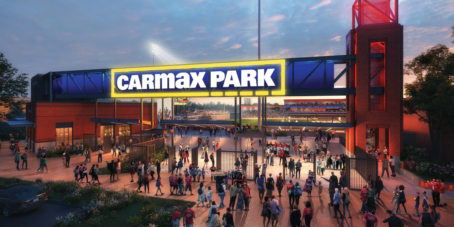 Richmond Flying Squirrels dan CarMax mengumumkan stadion bisbol dan tempat hiburan baru sebagai CarMax Park