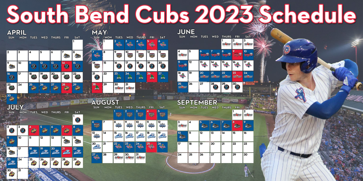 South Bend Cubs Announce 2023 Season Schedule