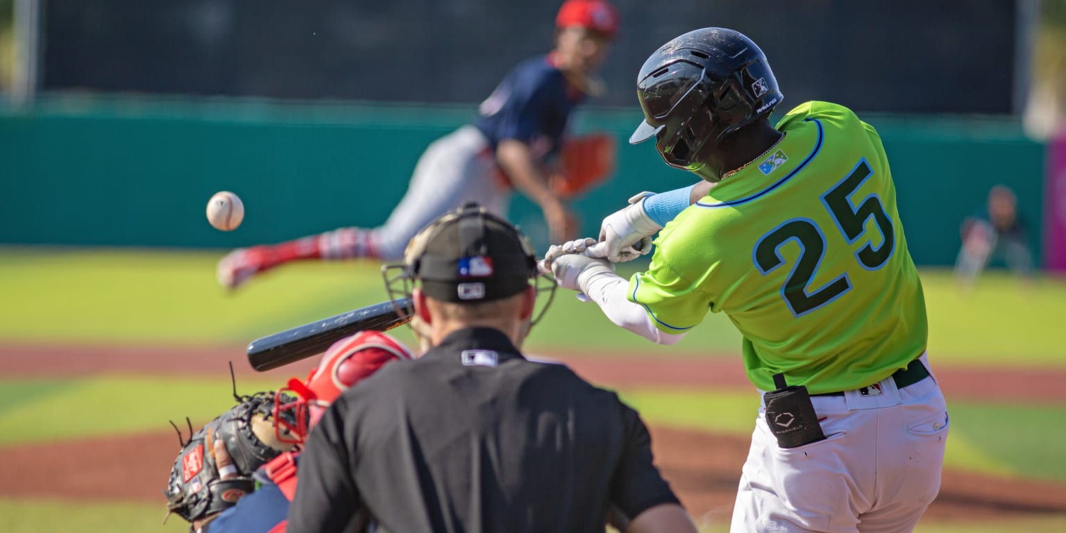 Tampa Tarpons pitcher Yorlin Calderon (2) during an MiLB Florida