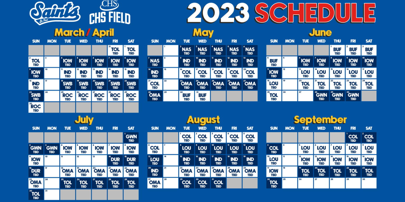 Out Like A Lamb Saints 2023 Season Begins March 31 Home Opener April 