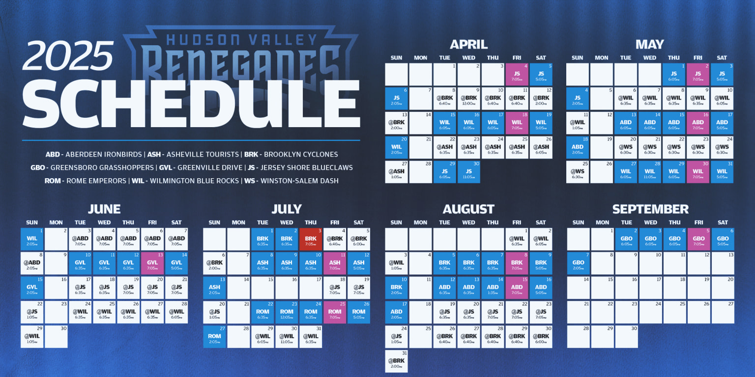 all-set-renegades-announce-2025-game-times-and-fireworks-shows-milb