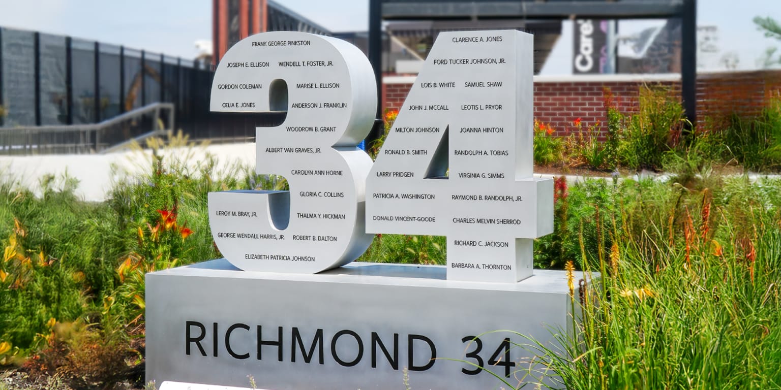 Monument at CarMax Park marks legacy of the Richmond 34