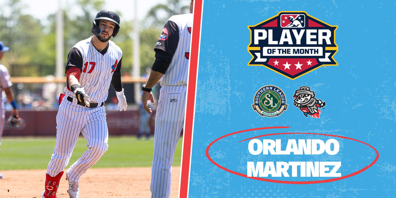 Trash Pandas Martinez named Southern League Player of the Month