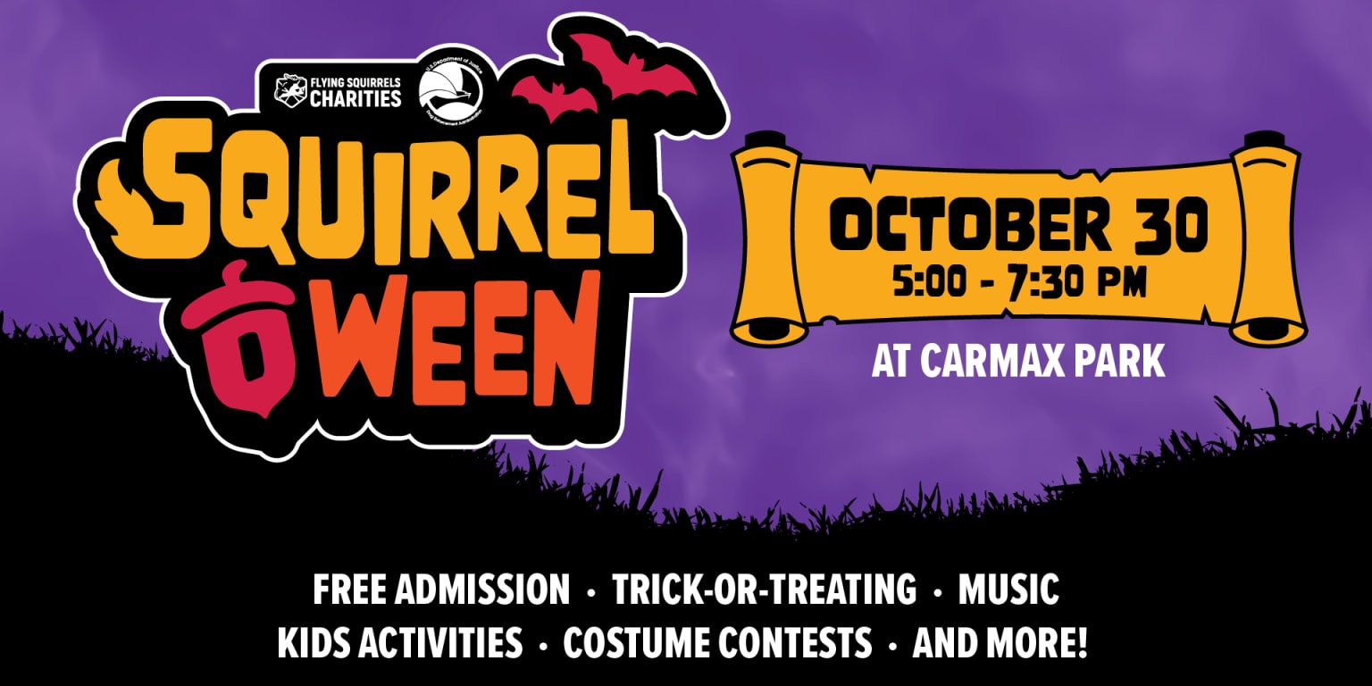 Flying Squirrels hosting 'Squirrel-O-Ween' at CarMax Park on Oct. 30 ...