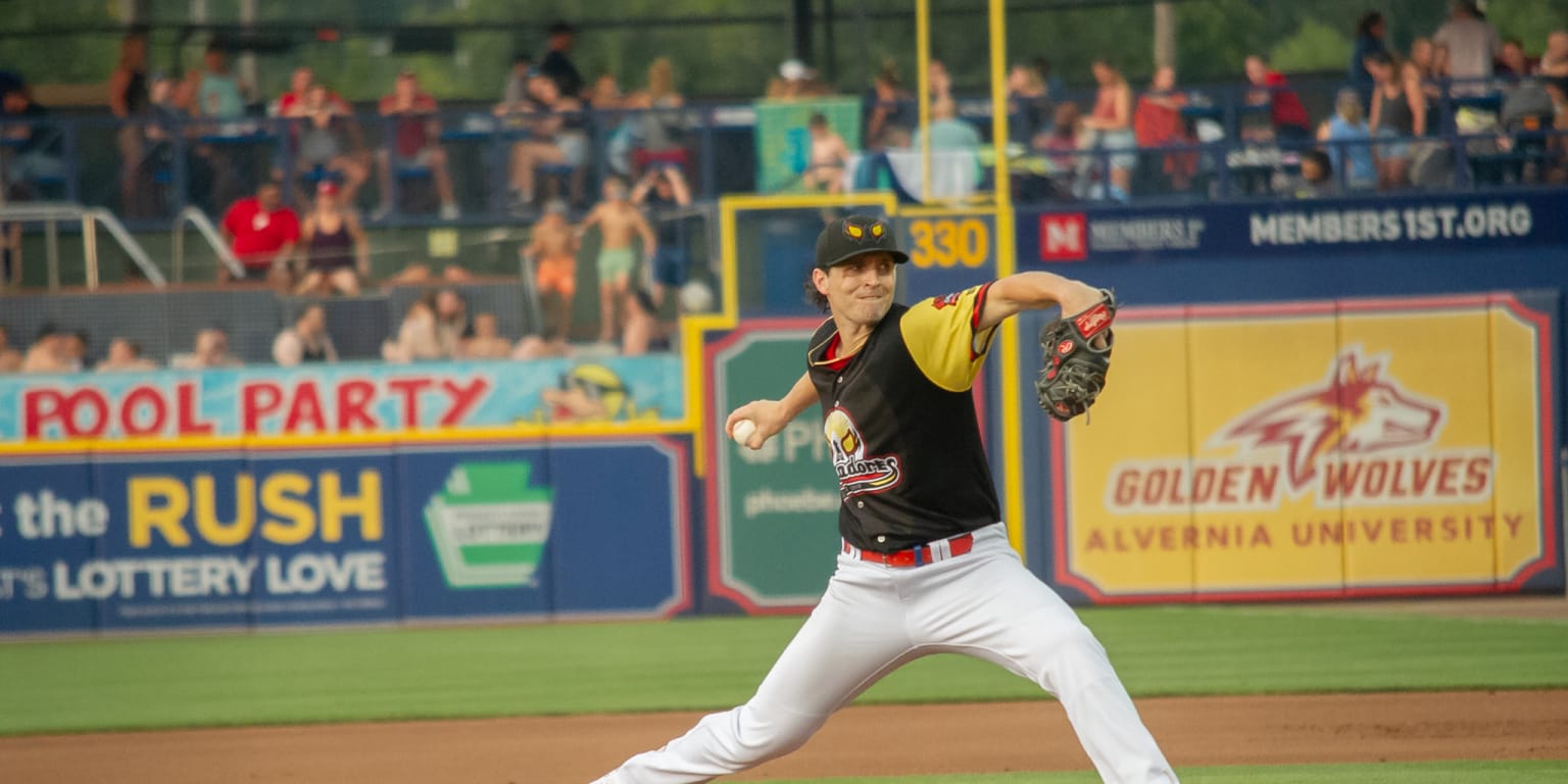 The Reading Fightin Phils' tallest player, first baseman Carlos De