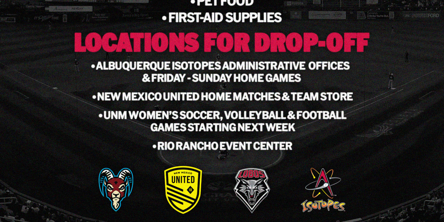 New Mexican Sports Teams Partner for Frijoles Fire Relief Drive
