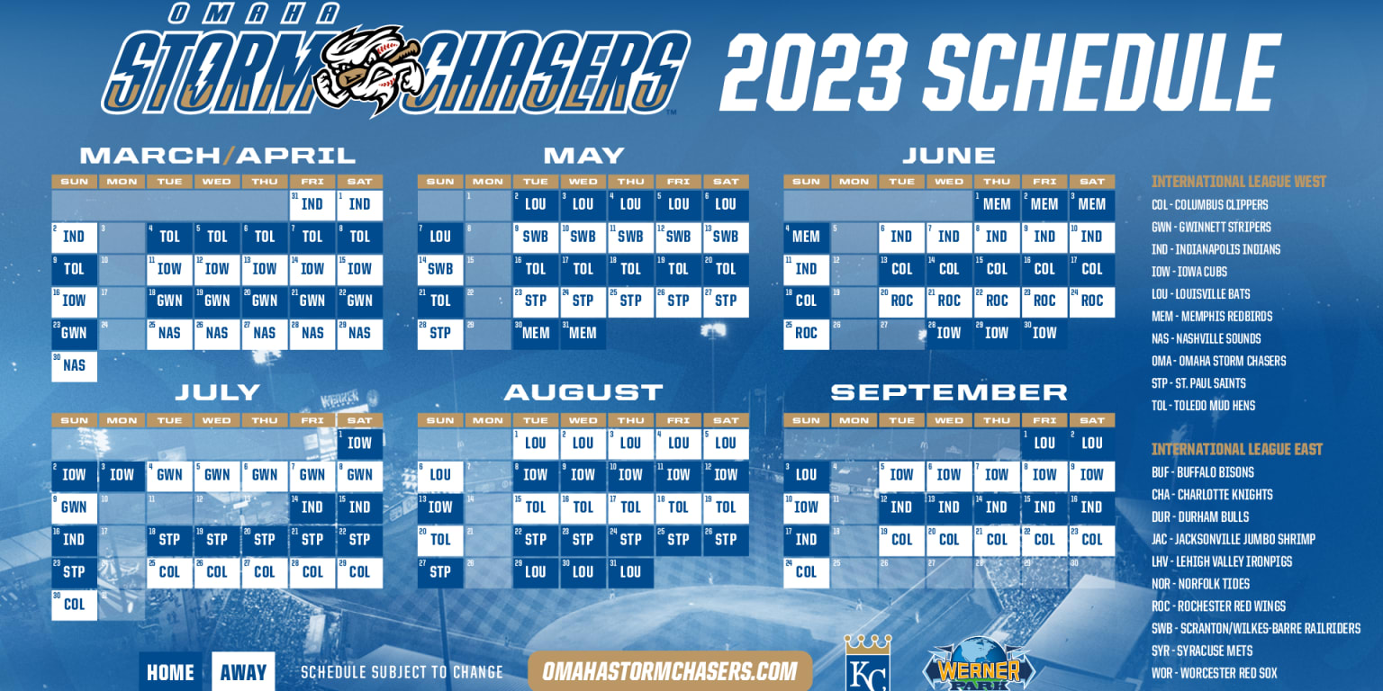 Storm Chasers announce 2023 regular season schedule | MiLB.com