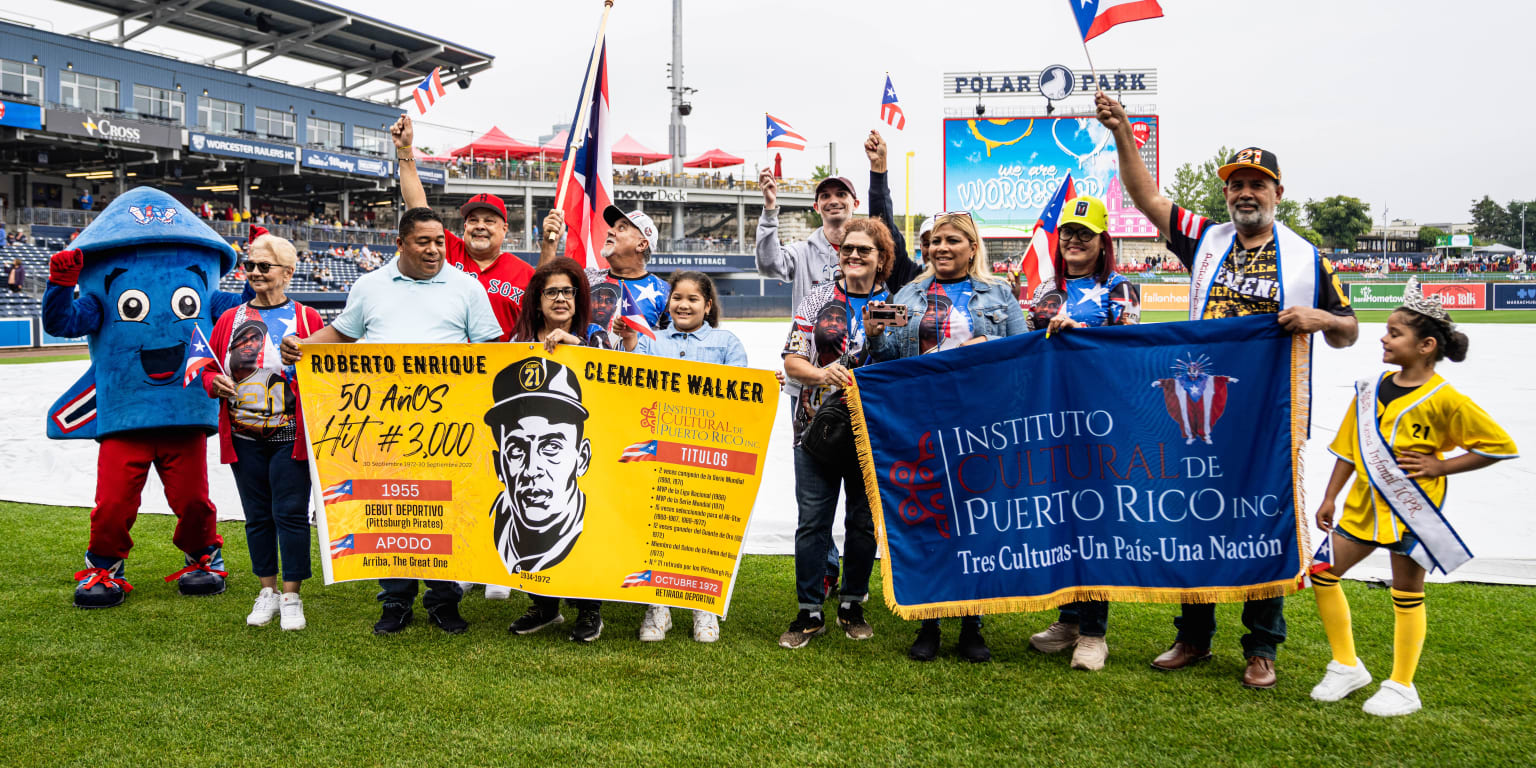 Worcester Red Sox celebrate Roberto Clemente legacy Indians