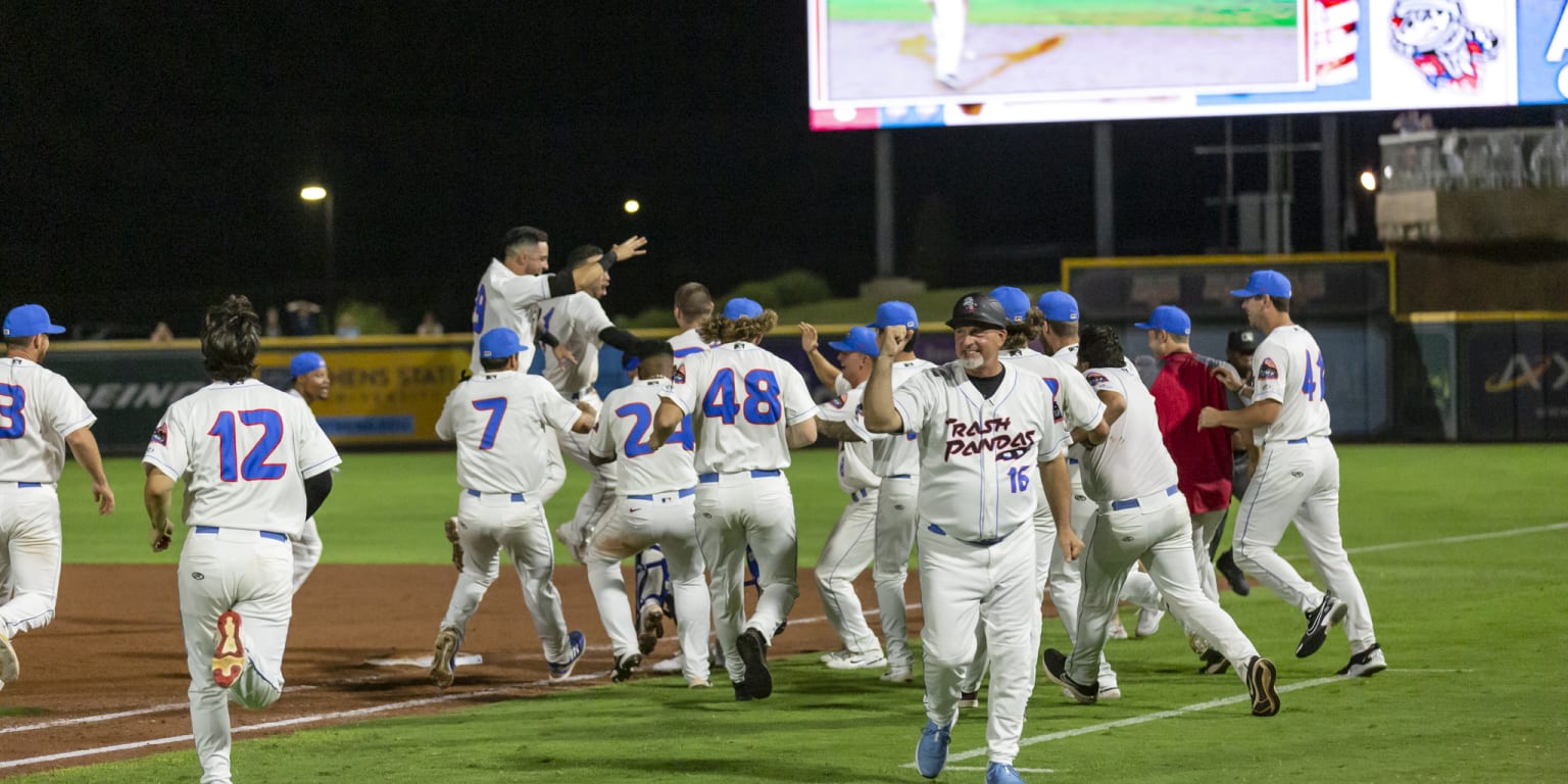 Logan O'Hoppe crushes pair of homers for Trash Pandas