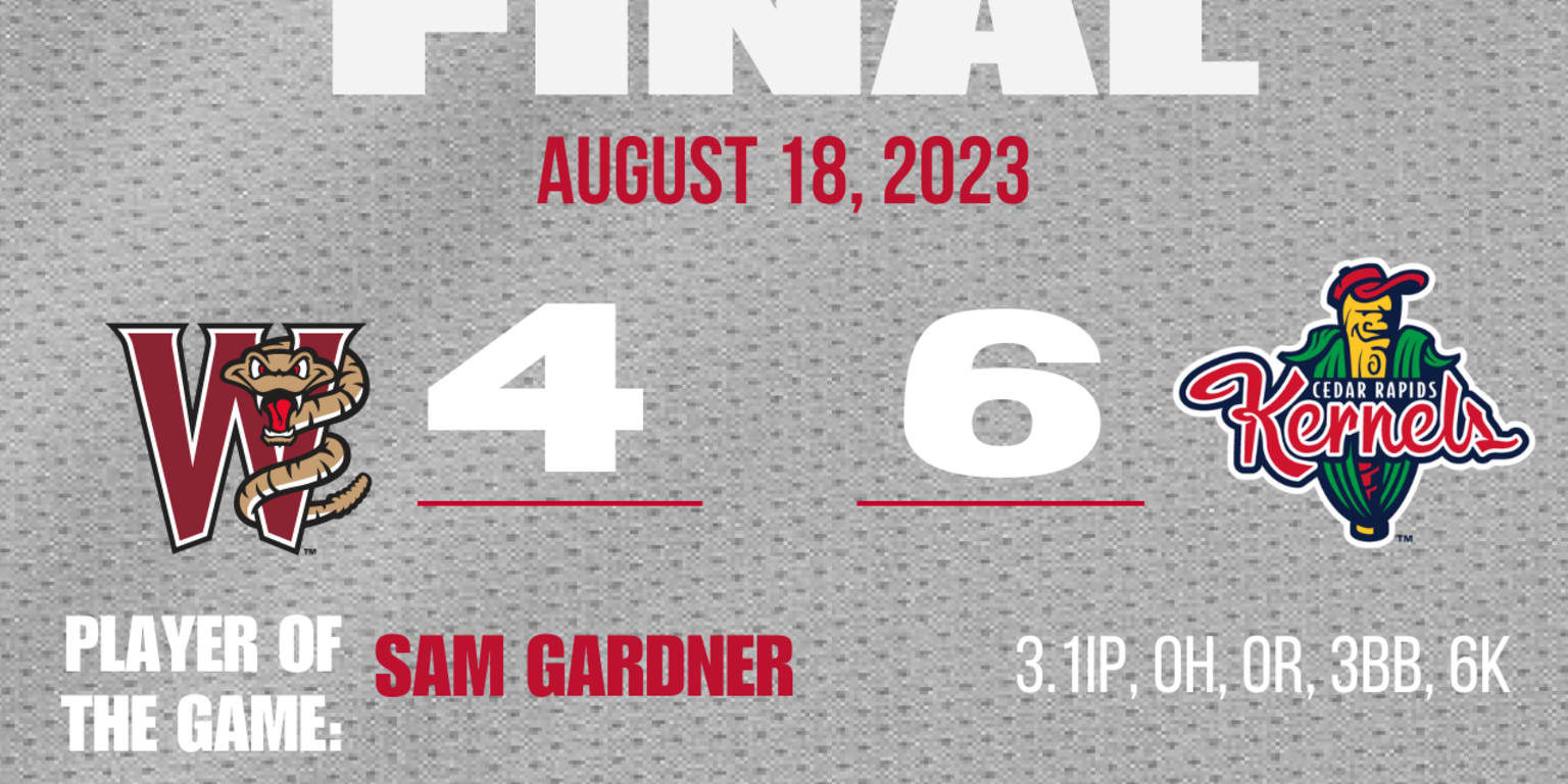 Cedar Rapids Sends Wisconsin to a 6-4 Loss 08 18 23 | Timber Rattlers