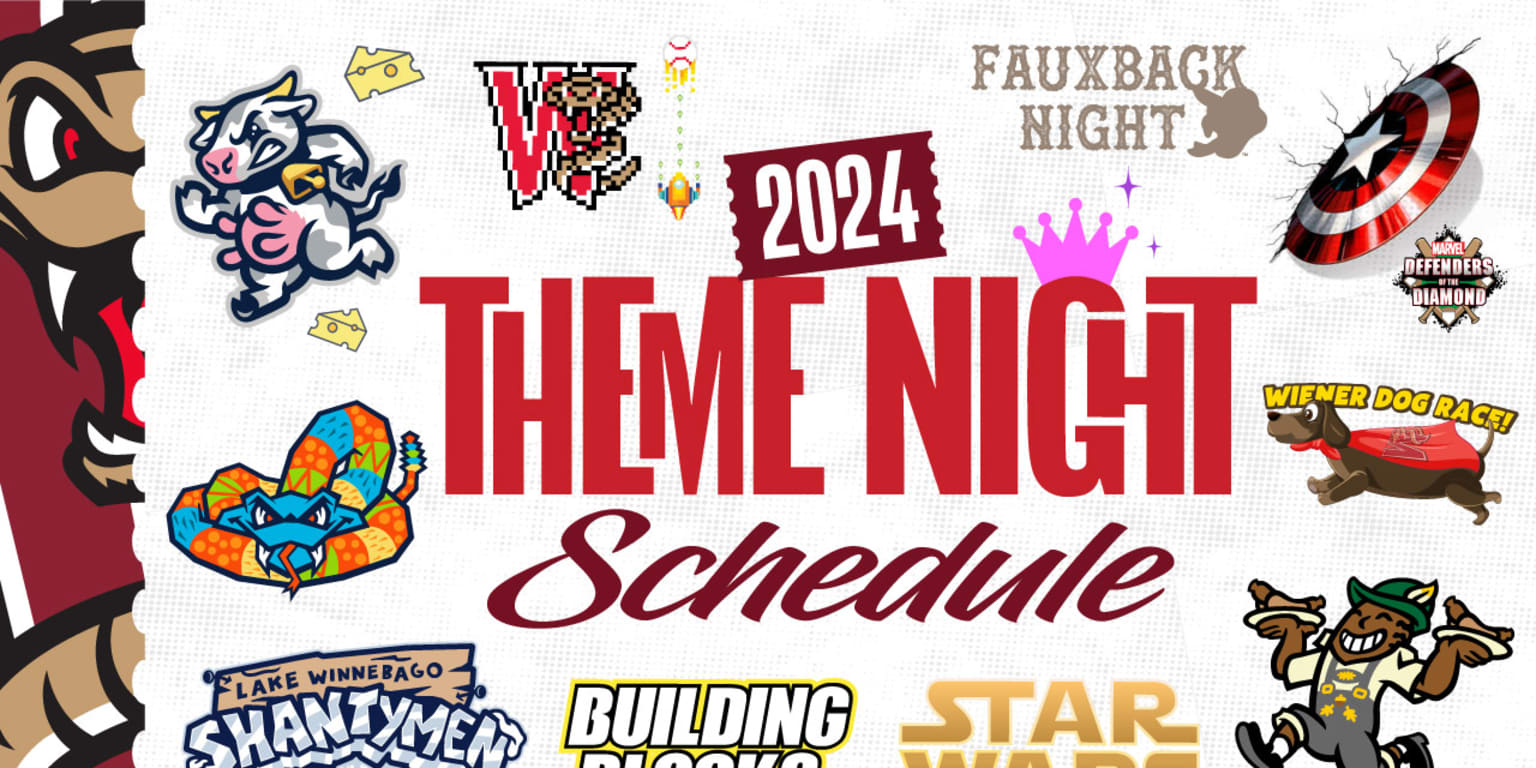 2024 Wisconsin Theme Nights \u0026 Special Appearances | MiLB.com, image size:1536x768