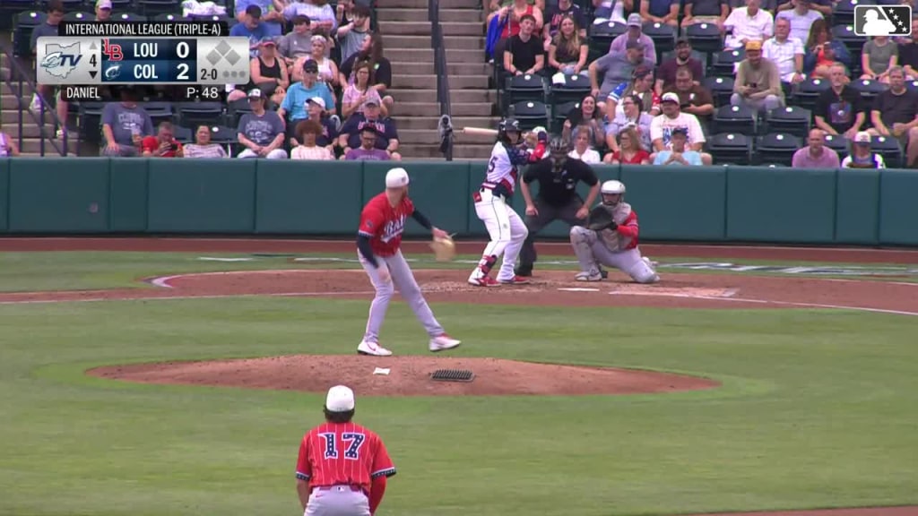 Ralphy Velazquez homers (3) on a fly ball to left center field