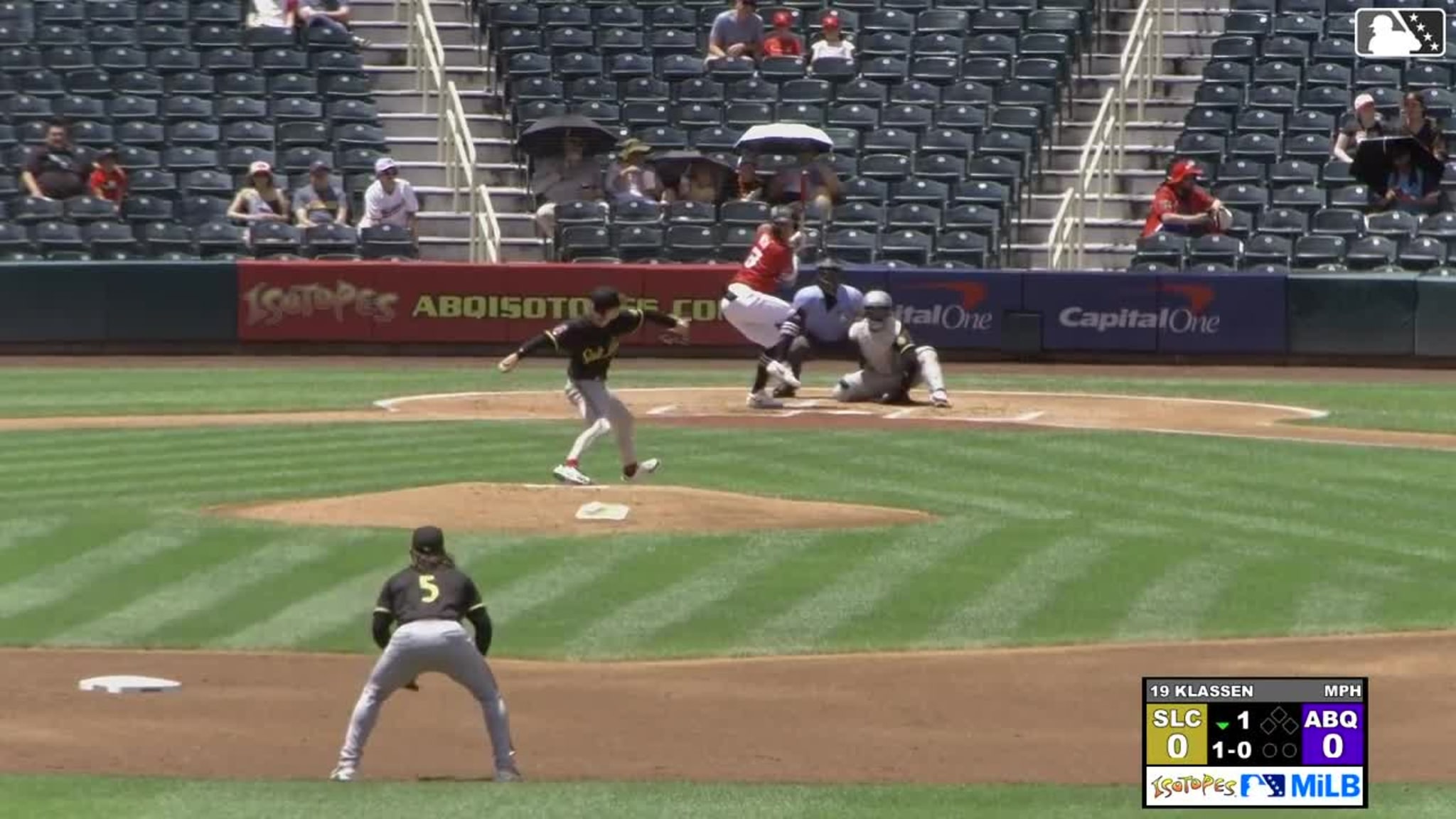 George Klassen In play, run(s) to Zac Veen | 06/25/2026 | Trash Pandas